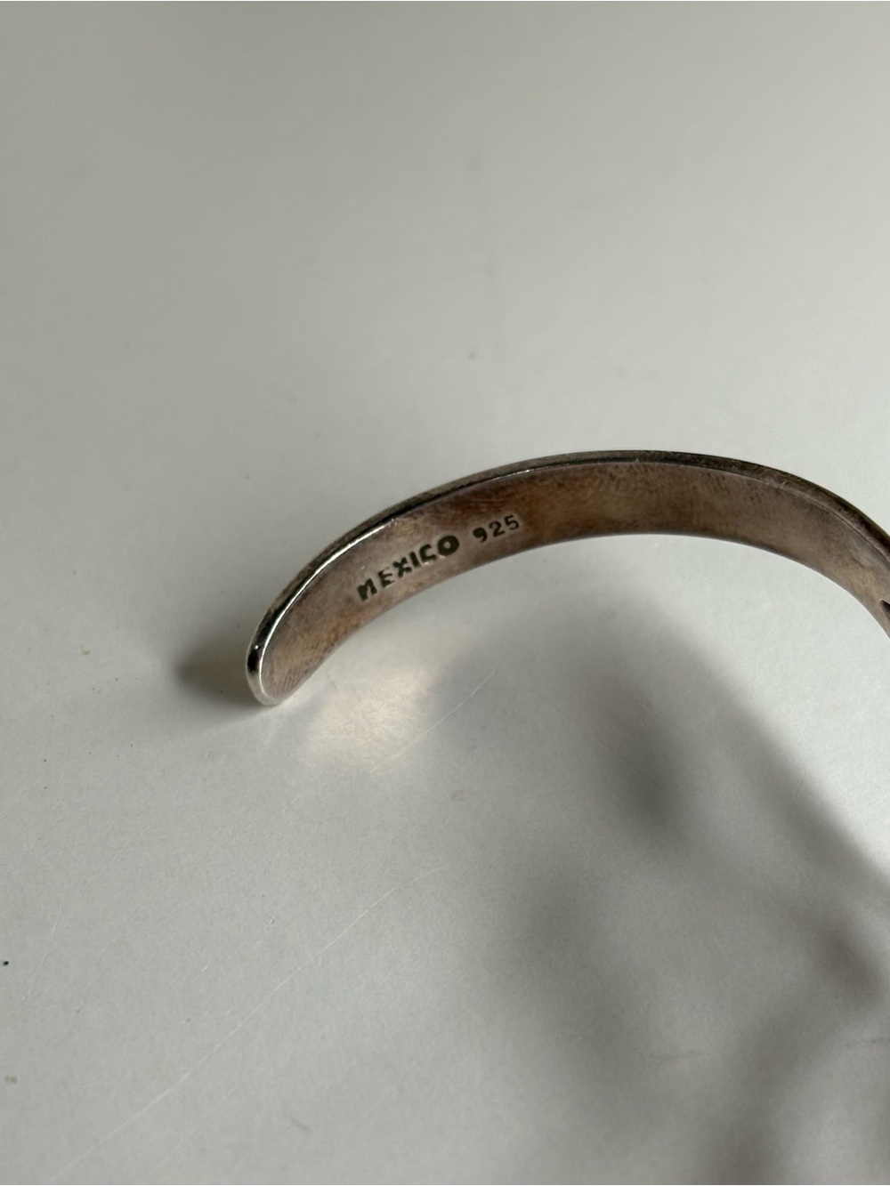 Vintage Mexico Sterling Silver 925 & Brass Interlocking Heart Cuff Bracelets - Picture 2 of 10